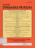 JURNAL DINAMIKA HUKUM VOLUME 10 NO.3 SEPTEMBER 2010