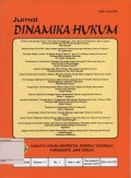 JURNAL DINAMIKA HUKUM VOLUME 11 NO.1 JANUARI 2011