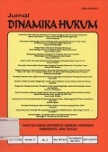 JURNAL DINAMIKA HUKUM VOLUME 11 NO.2 MEI 2011