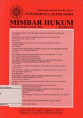 JURNAL BERKALA FAKULTAS HUKUM UNIVERSITAS GADJAH MADA MIMBAR VOLUME 22, NUMBER 3, OCTOBER 2010