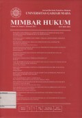 JURNAL BERKALA FAKULTAS HUKUM UNIVERSITAS GADJAH MADA MIMBAR HUKUM VOLUME 24, NOMOR 1,FEBRUARI 2012