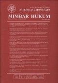 JURNAL BERKALA FAKULTAS HUKUM UNIVERSITAS GADJAH MADA MIMBAR HUKUM VOLUME 30, NUMBER 1,OKTOBER 2018