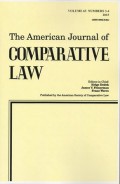 THE AMERICAN JOURNAL OF COMPARATIVE LAW VOL.63, NO.3-4, 2015