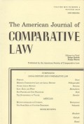THE AMERICAN JOURNAL OF COMPARATIVE LAW VOL.66, NO. 4