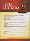 JURNAL CITA HUKUM = INDONESIA LAW JOURNAL VOL.6 NO.2 (2018)