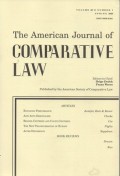 THE AMERICAN JOURNAL OF COMPARATIVE LAW VOL 68, NO 1  SPIRING 2020