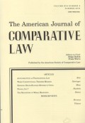 THE AMIRICAN JOURNAL COMPARTIVE LAW VOL 67, NO 2 SUMMER 2019