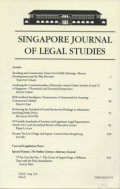 Singapore Journal of Legal Studies March 2022