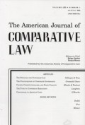 The American Journal of Comparative Law Vol.LXX, No.1  Tahun 2022