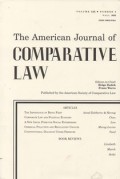 The American Journal of Comparative Law Vol.LXX, No.3  Tahun 2022
