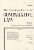 The American Journal of Comparative Law Vol.LXXI, No.1  Tahun 2023