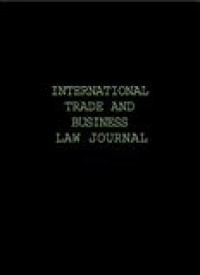 Image of INTERNATIONAL TRADE AND BUSINESS LAW JOURNAL
