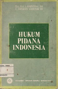 HUKUM PIDANA INDONESIA