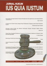 JURNAL HUKUM IUS QUIA IUSTUM VOL. 21 NO.1 JANUARI 2014