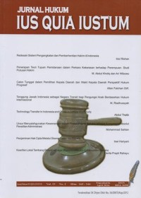 JURNAL HUKUM IUS QUIA IUSTUM VOL. 23 NO.2 APRIL 2016