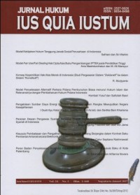 JURNAL HUKUM IUS QUIA IUSTUM VOL. 24 NO.1 JANUARI 2017