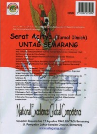 SERAT ACITYA (JURNAL ILMIAH) UNTAG SEMARANG VOL. 5, No.1 APRIL 2016