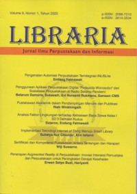 LIBRARIA: JURNAL ILMU PERPUSTAKAAN DAN INFORMASI