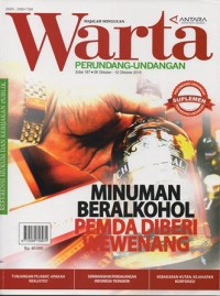 WARTA PERUNDANG- UNDANGAN EDISI 187 (6 OKTOBER - 12 OKTOBER)