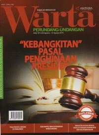 WARTA PERUNDANG-UNDANGAN EDISI 181 (25 AGUSTUS - 31 AGUSTUS 2015)