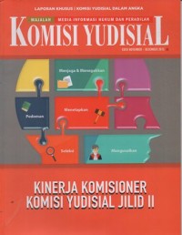 KOMISI YUDISIAL: MAJALAH MEDIA INFORMASI HUKUM DAN PERADILAN EDISI NOVEMBER- DESEMBER 2015