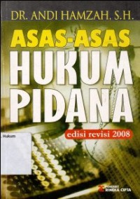 ASAS-ASAS HUKUM PIDANA