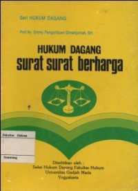 HUKUM DAGANG SURAT SURAT BERHARGA