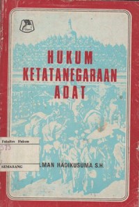 HUKUM KETATANEGARAAN ADAT