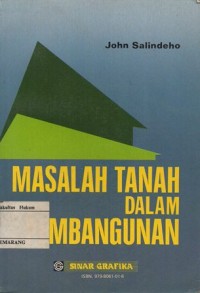 MASALAH TANAH DALAM PEMBANGUNAN