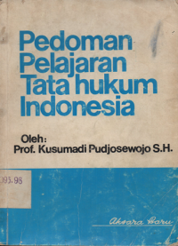 PEDOMAN PELAJARAN TATA HUKUM INDONESIA