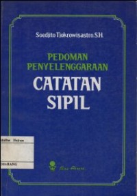 PEDOMAN PENYELENGGARAAN CATATAN SIPIL