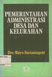 PEMERINTAHAN ADMINISTRASI DESA DAN KELURAHAN