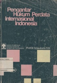 PENGANTAR HUKUM PERDATA INTERNASIONAL INDONESIA