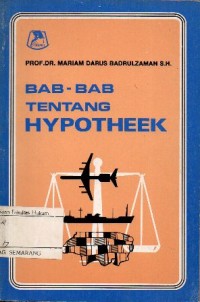 BAB-BAB TENTANG HYPOTHEEK