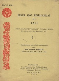 HUKUM ADAT KEKELUARGAAN DI BALI