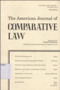 THE AMERICAN JOURNAL OF COMPARATIVE LAW Vol.LVIII, No.1,winter 2010
