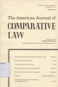 THE AMERICAN JOURNAL OF COMPARATIVE LAW Vol. LVIII, No, 3,Summer 2010