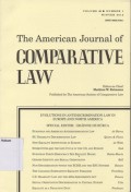 THE AMERICAN JOURNAL OF COMPARATIVE LAW Vol. LX, No. 1,Winter 2012