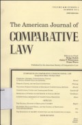 THE AMERICAN JOURNAL OF COMPARATIVE LAW Vol. LXII, No. 3, Summer 2014