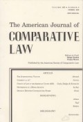 The American Journal of Comparative Law Vol.LXX, No.2 Tahun 2022