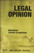 LEGAL OPINION AKTUALISASI TEORETIS & EMPIRISME
