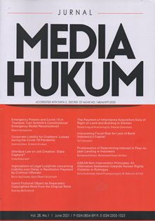Jurnal Media Hukum Vol.28, No. 1 June 2021