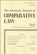 THE AMERICAN JOURNAL OF COMPARATIVE LAW VOL. LXV, NO.1, SPRING 2017