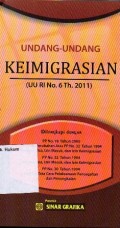 UNDANG-UNDANG KEIMIGRASIAN (UU RI NO.6 TH.2011)