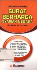 UNDANG-UNDANG SURAT BERHARGA SYARIAH NEGARA (UU RI NO.19 TH.2008)