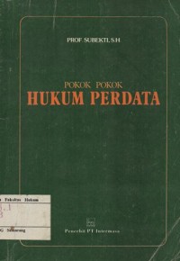 Image of POKOK-POKOK HUKUM PERDATA