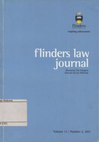 Image of FLINDERS LAW JOURNAL (FORMERLY THE FLINDERS JOURNAL OF LAW REFORM)VOL. 13, NO.2, 2011