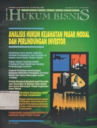 Image of JURNAL HUKUM BISNIS VOL.28 NO.4 TAHUN 2009