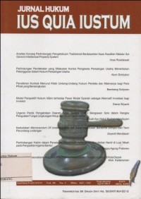 JURNAL HUKUM IUS QUIA IUSTUM VOL.20 NO.2