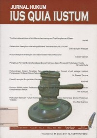 Image of JURNAL HUKUM IUS QUIA IUSTUM VOL.20 NO.3
